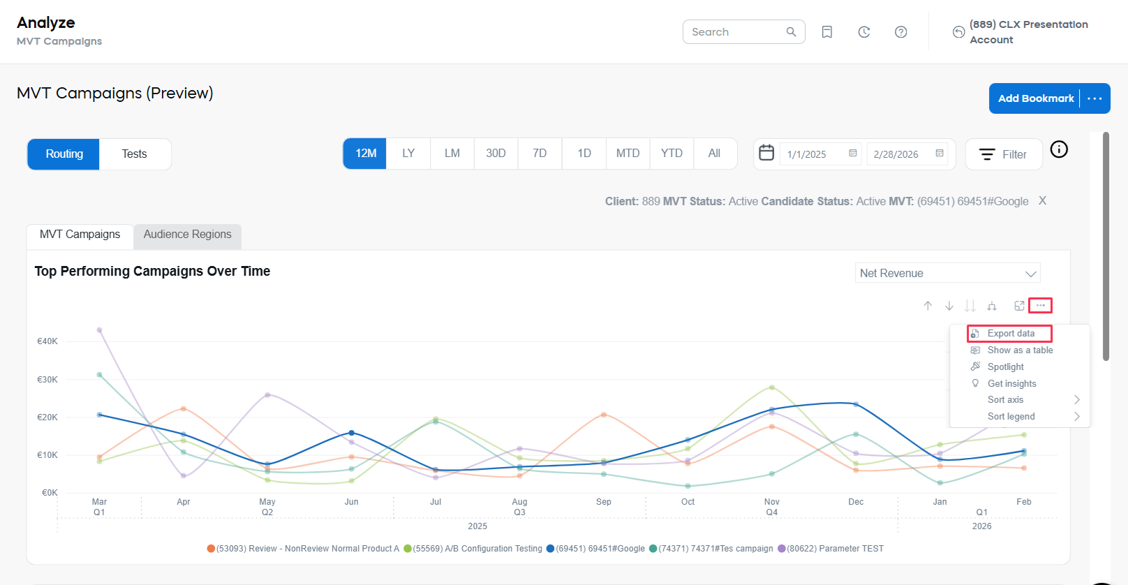Analytics - Data Export
