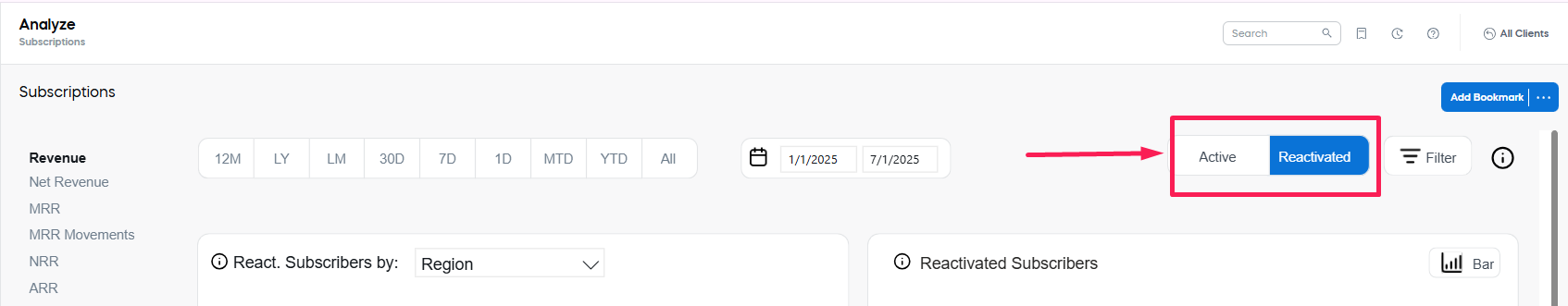 Subscribers switch