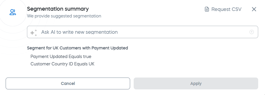 Segmentation summary