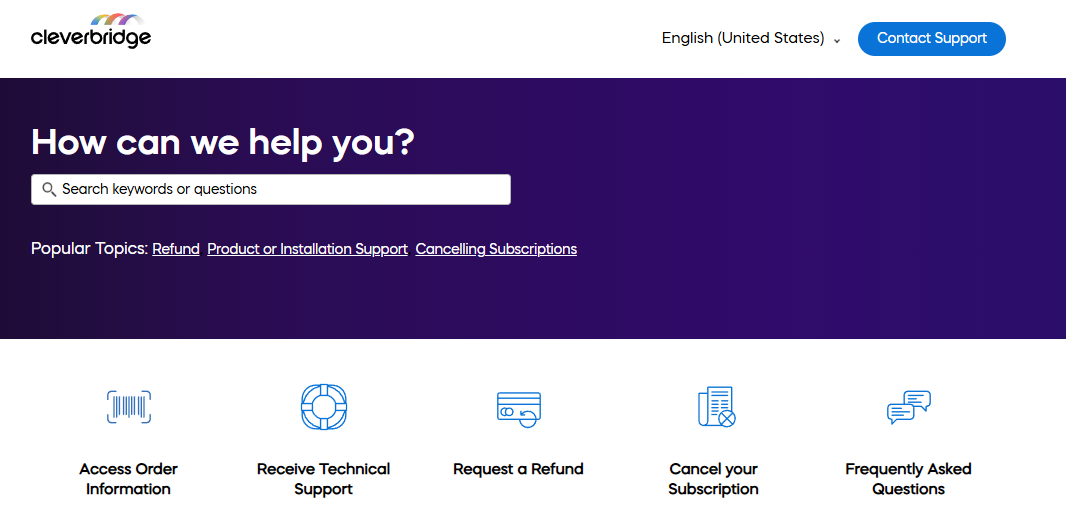 Cleverbridge Customer Help Center