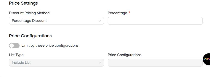 Item-level promotion discount settings