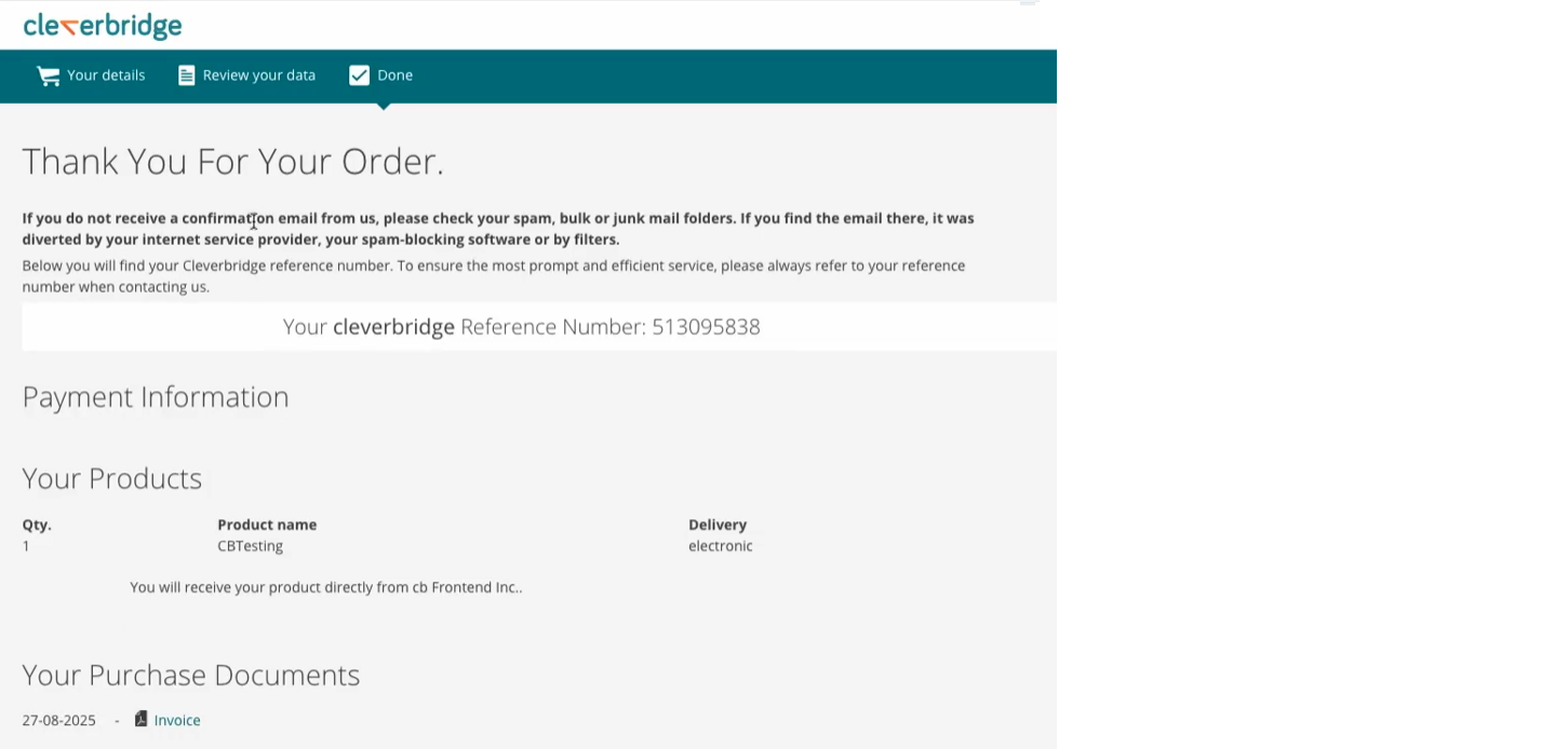 NB Single Purchase Paid