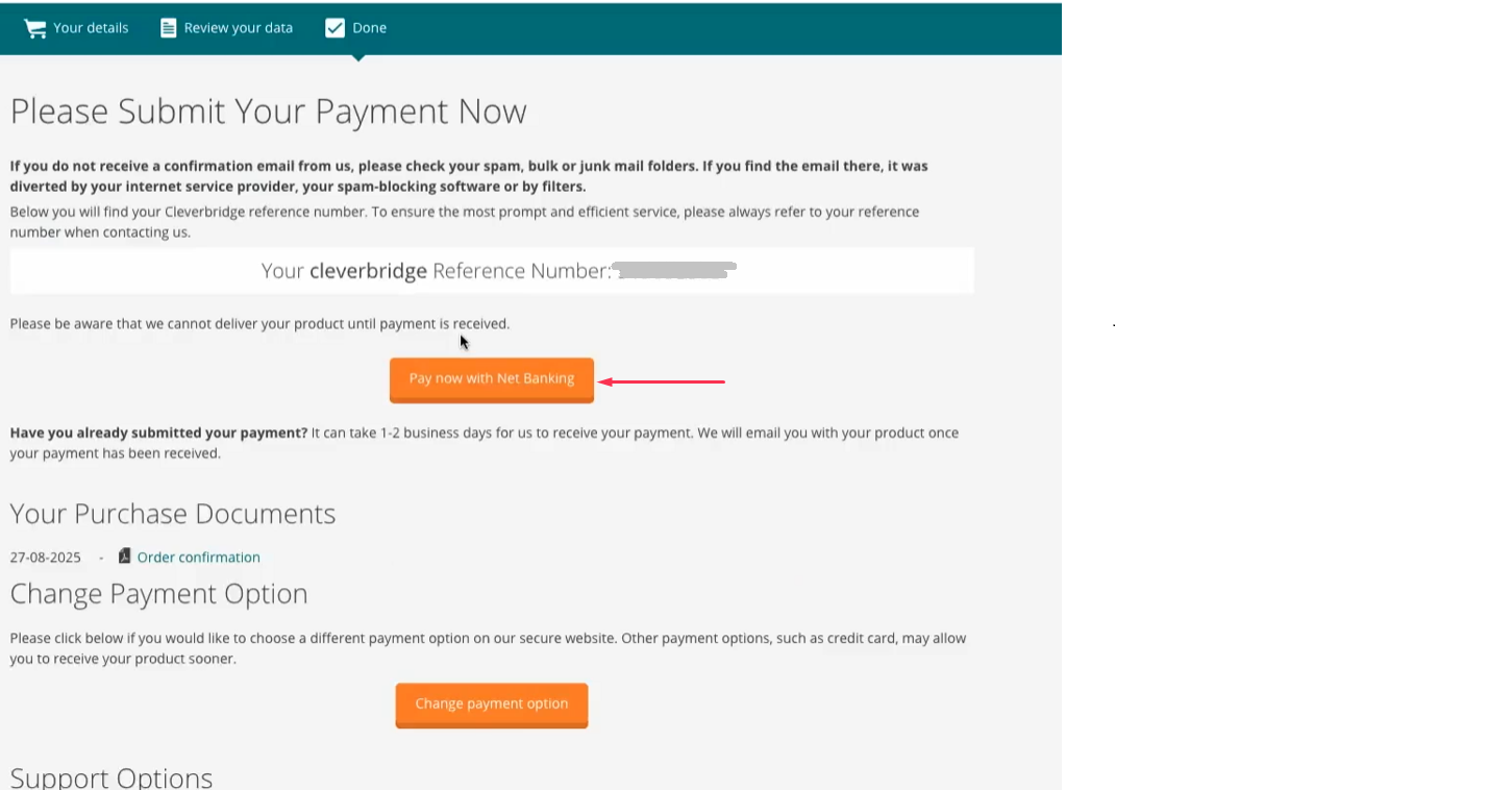 NB Subscription submit payment