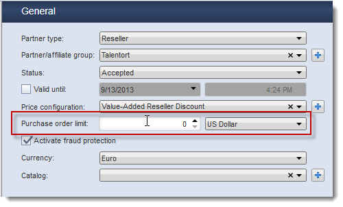 PO Settings for Partners