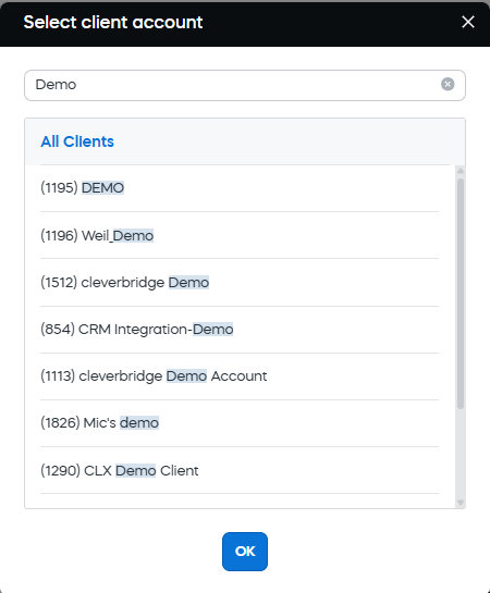 Privileges Select Client