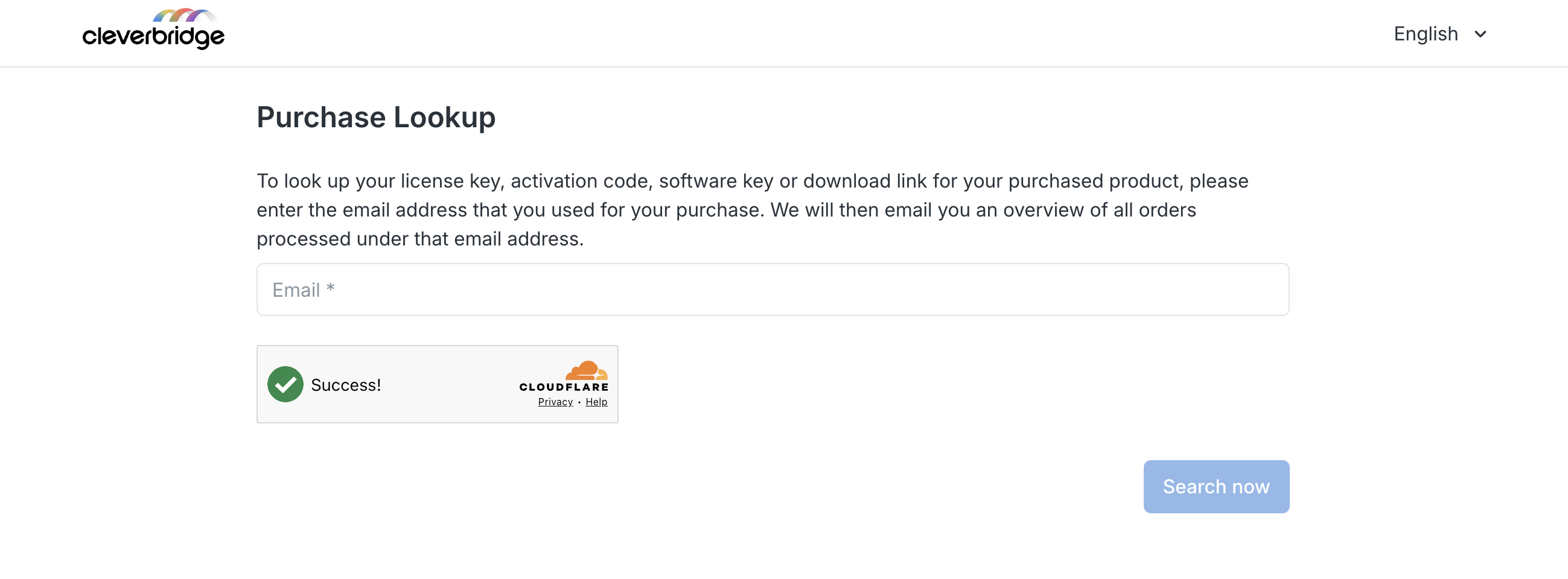 Purchase Lookup