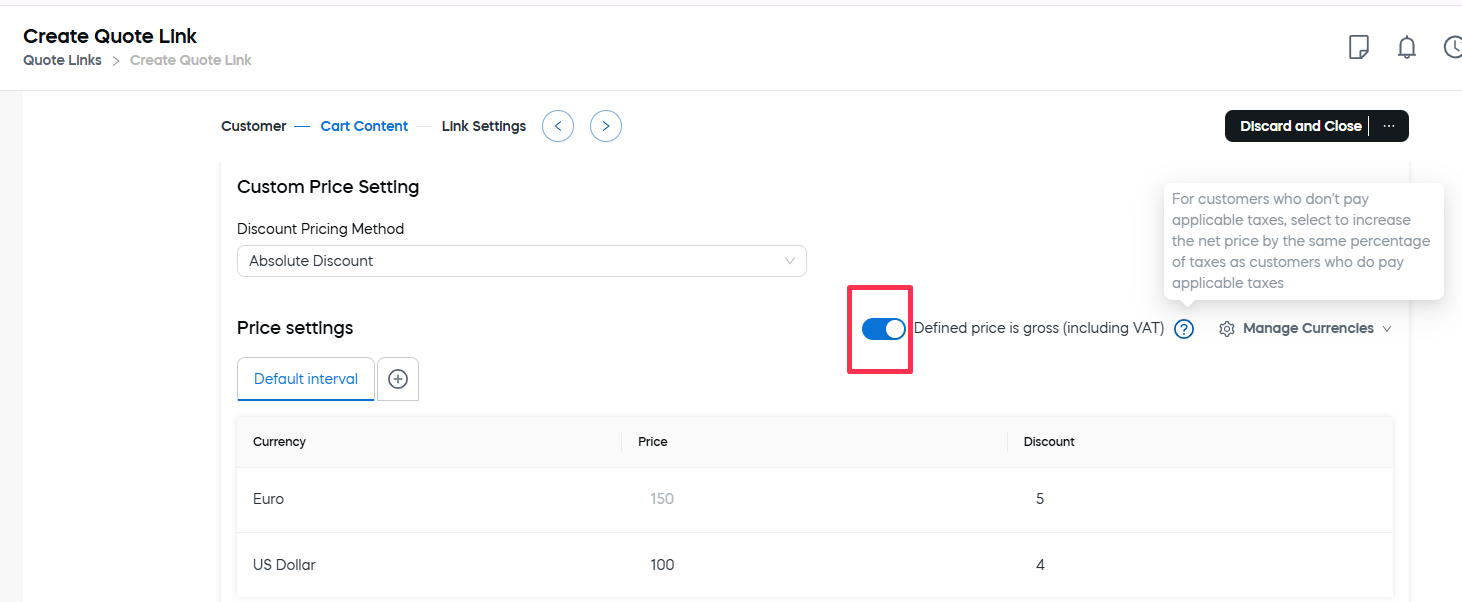 Gross Price