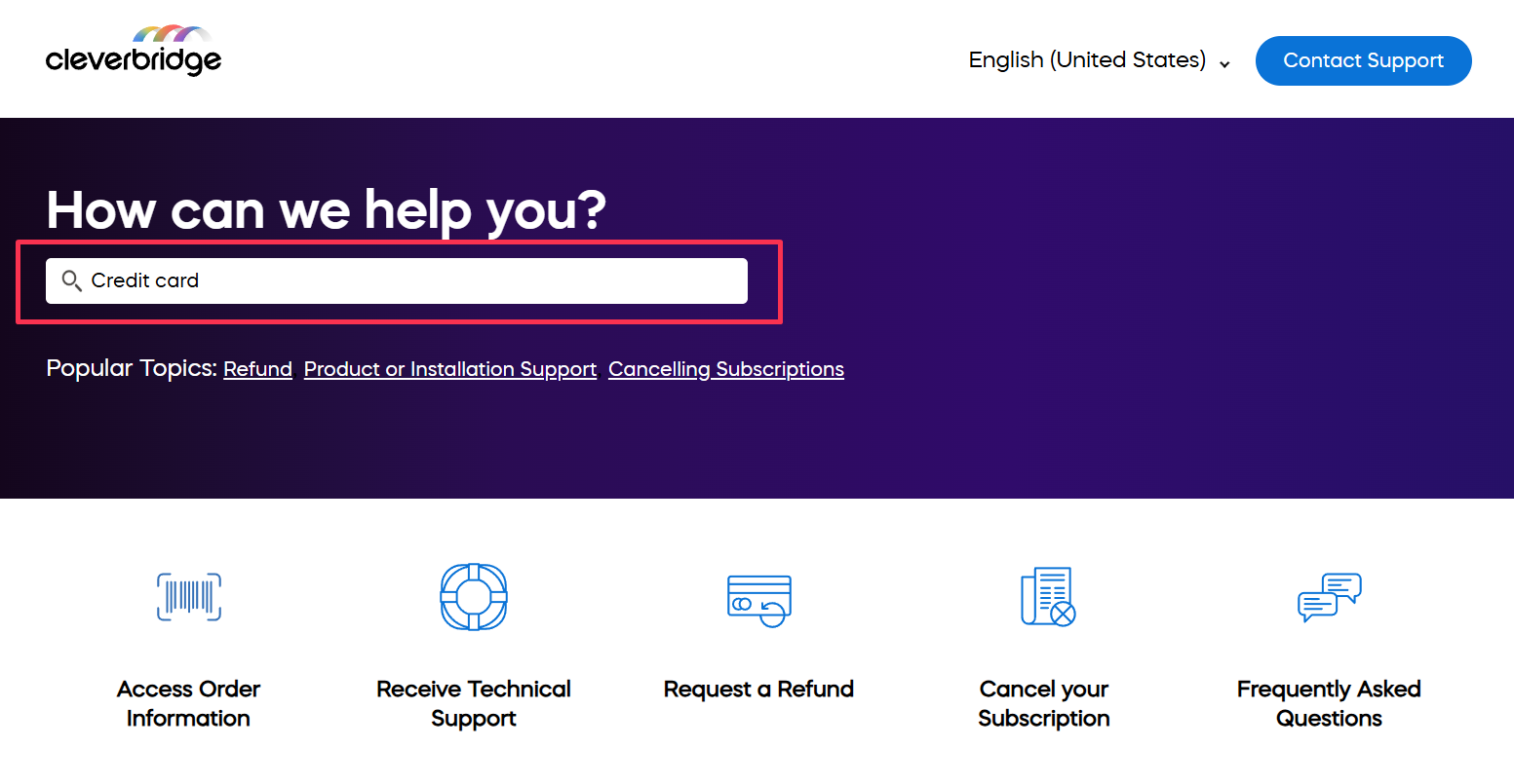 Search request