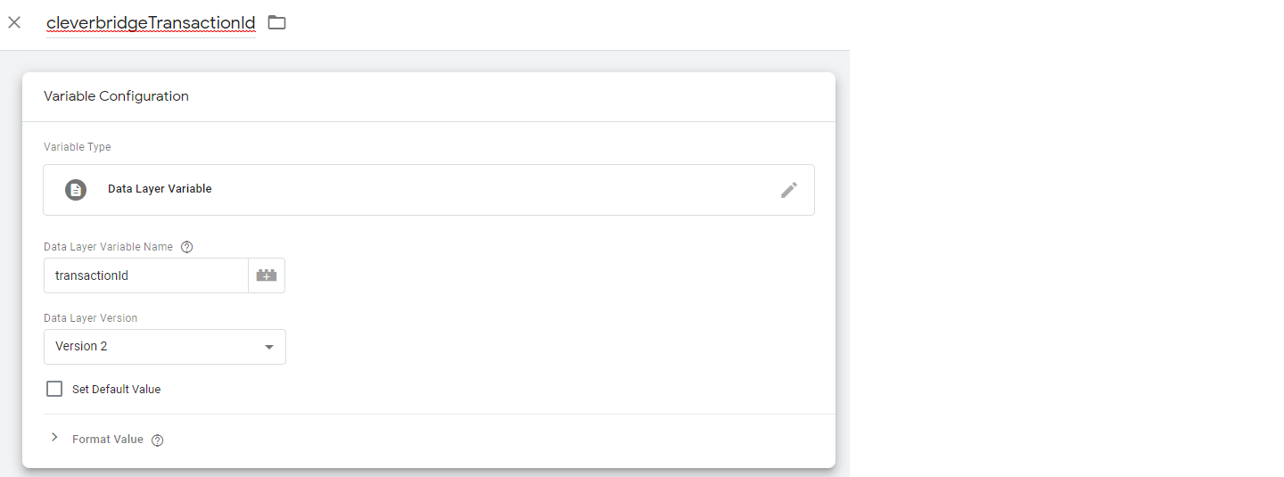 Variable Configuration