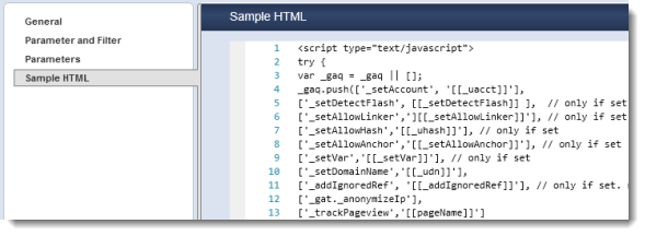 third party tracking sample htm ga